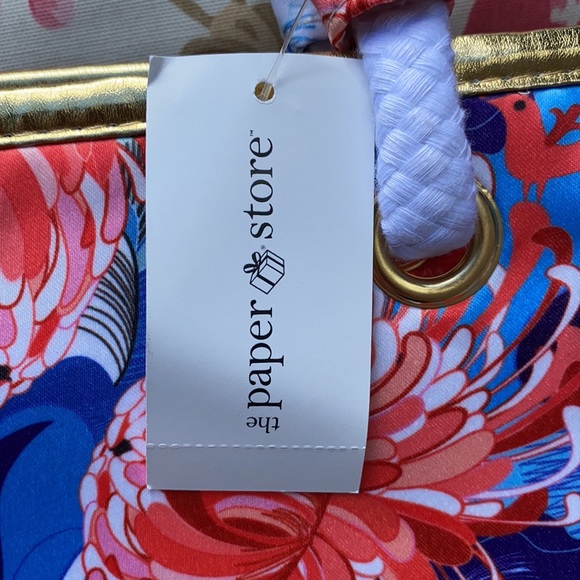 NWT The Paper Store Floral Beach Bag Tote - Picture 8 of 10